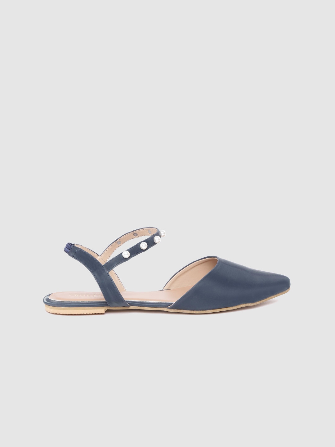 womens navy blue flats