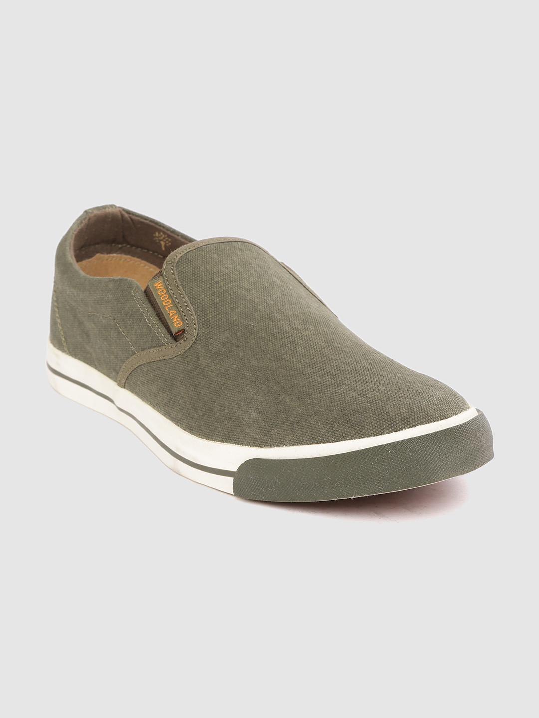 olive green slip on sneakers