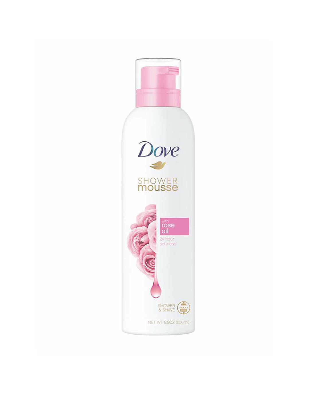Buy Dove Shower Mousse With Rose Oil 200ml Body Wash And Shower Gel