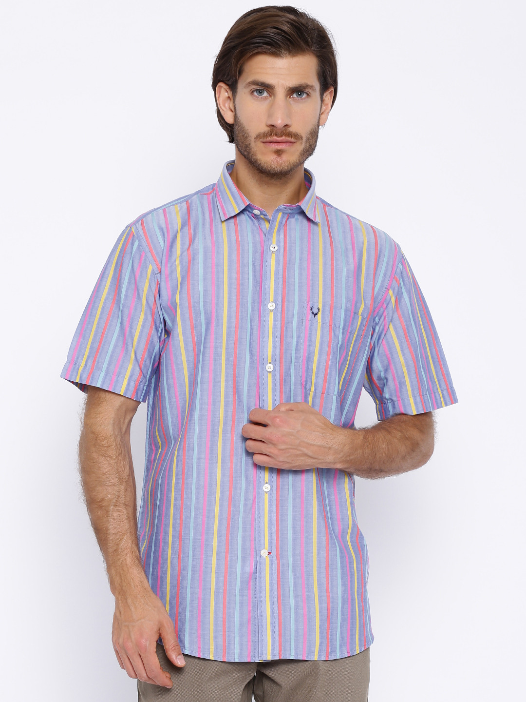 allen solly striped shirts