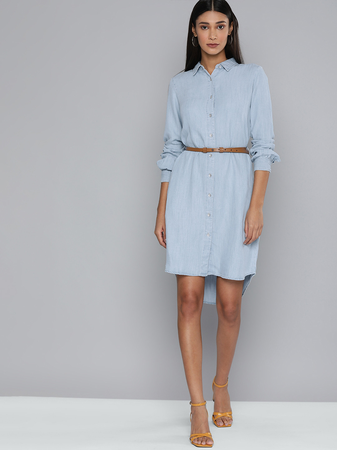 Buy Levis Blue Denim Shirt Dress Dresses for Women 13326164 Myntra
