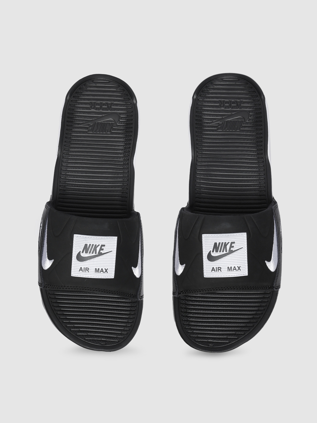Buy Nike Men Black & White Printed AIR MAX 90 SLIDE Sliders - Flip