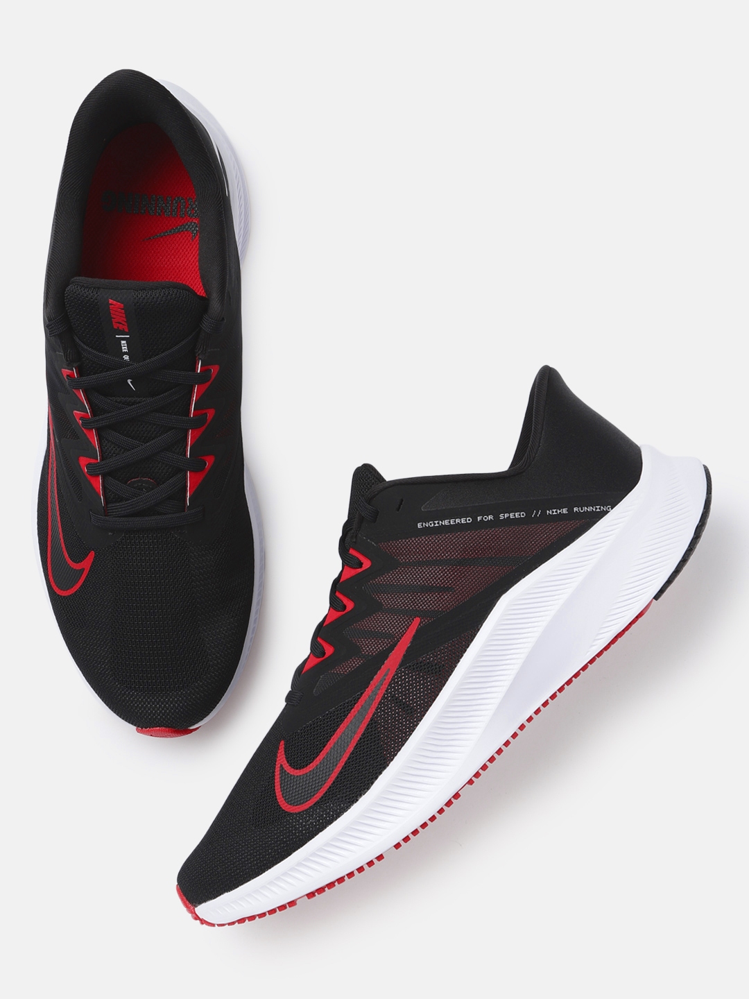 Buy Nike Men Black QUEST 3 Running Shoes - Sports Shoes for Men ...