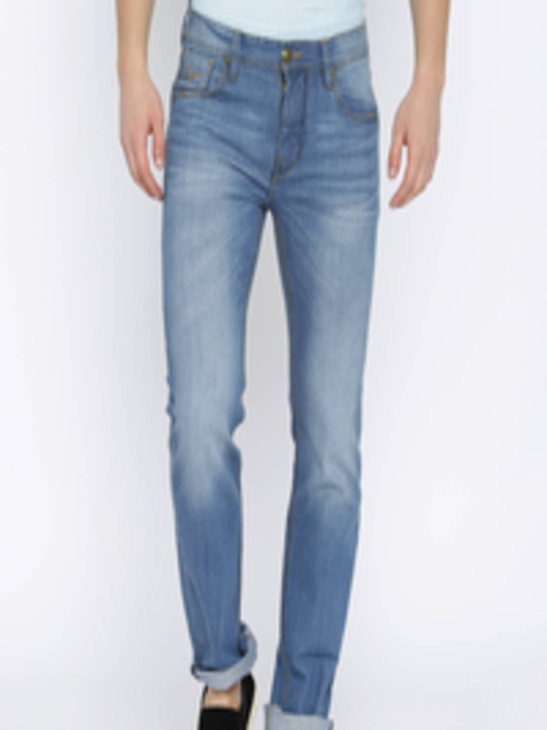 Buy Flying Machine Men Blue Slim Fit Mid Rise Clean Look Jeans - Jeans ...