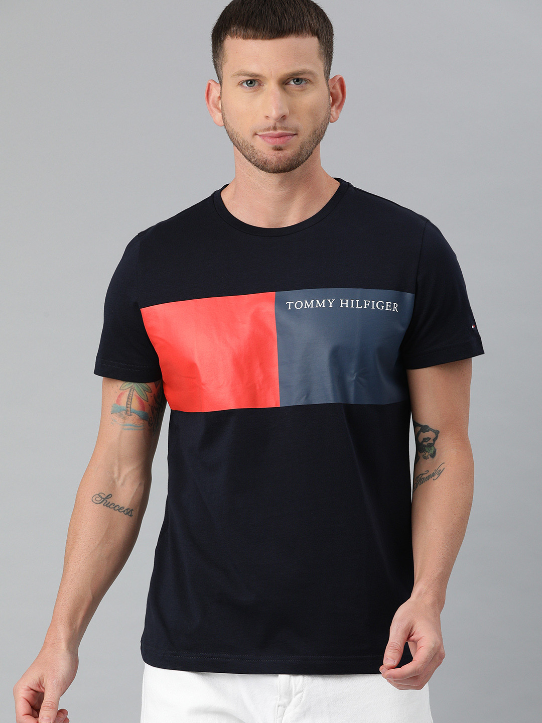 Tommy Hilfiger Red Cotton Mens T-Shirt main image 1