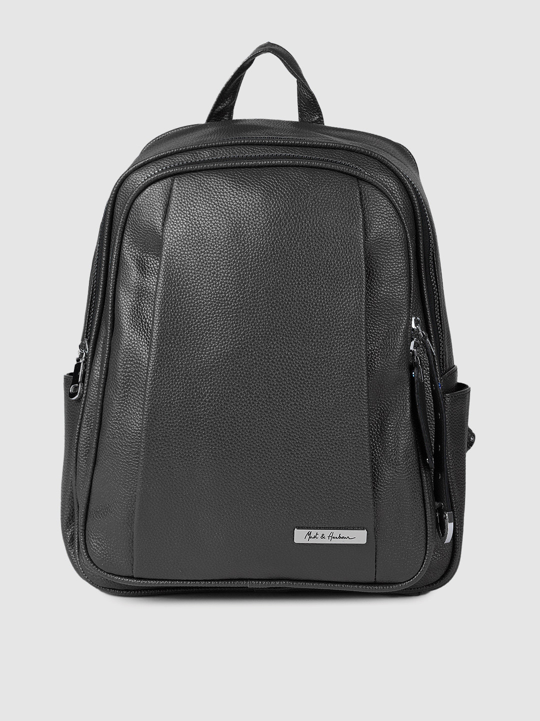 Buy Mast & Harbour Women Black Solid Backpack Backpacks for Women