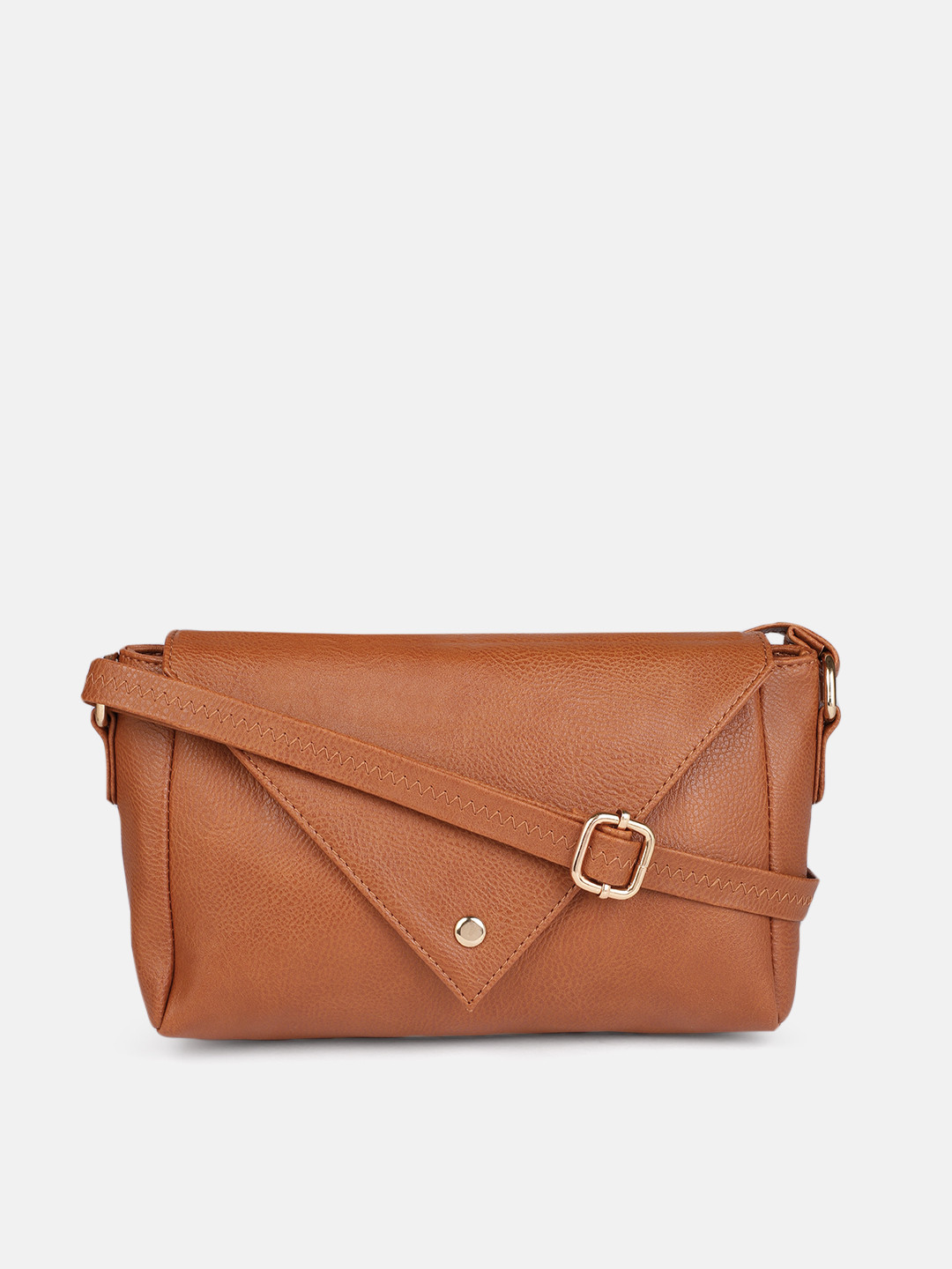 Buy Mast & Harbour Tan Solid Sling Bag Handbags for Women 13350218