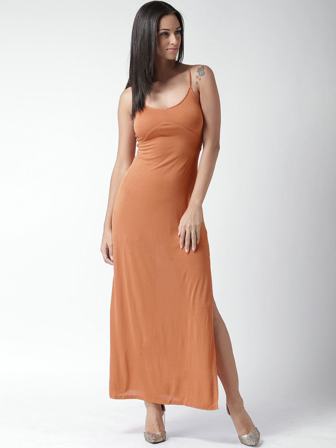 Buy FOREVER 21 Rust Orange Maxi Dress Dresses for Women 1337271 Myntra