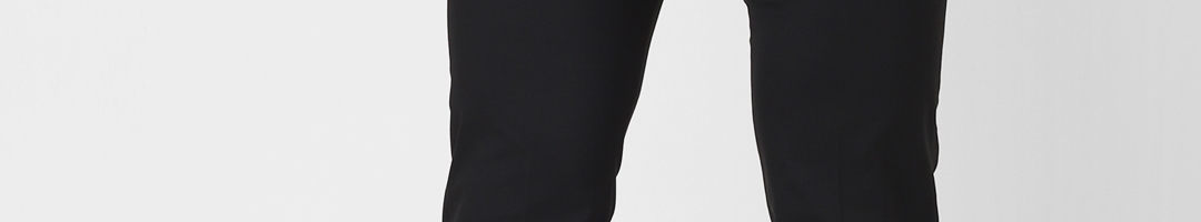Buy SELECTED Men Black Slim Fit Formal Trousers - Trousers for Men ...