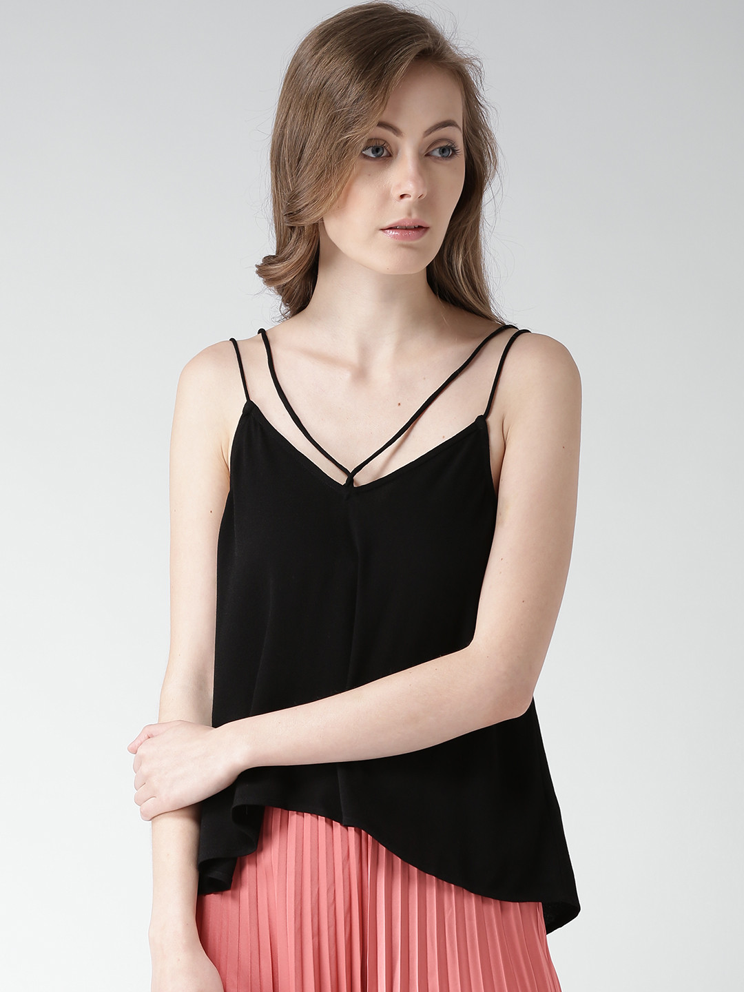 Buy FOREVER 21 Black Flared Top Tops for Women 1337396 Myntra