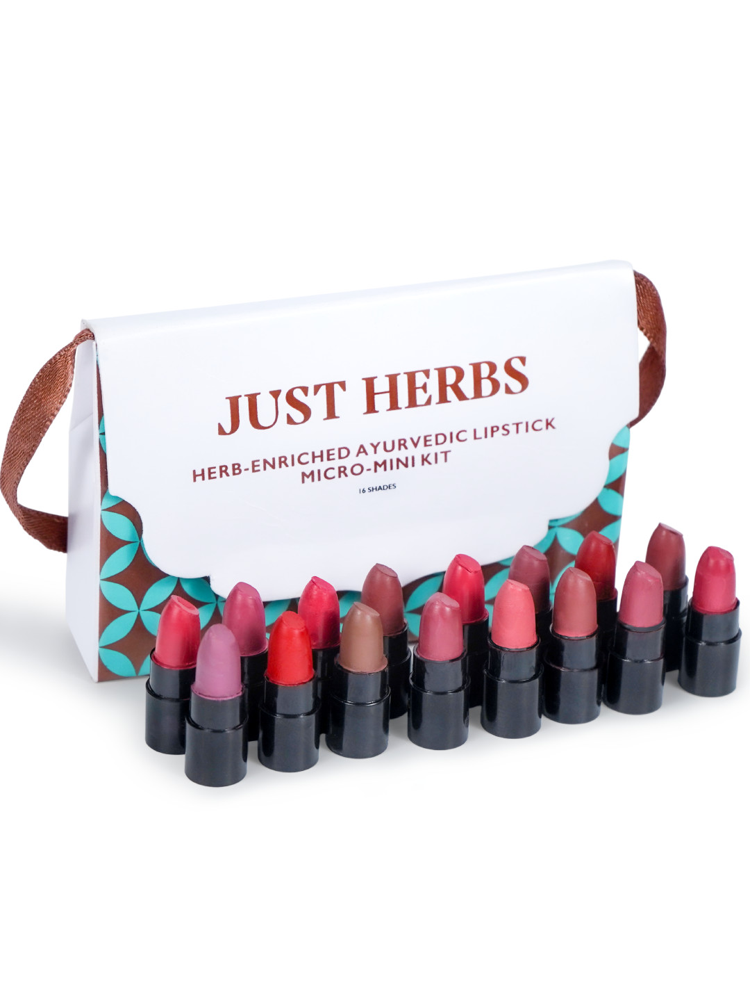 Buy Just Herbs Ayurvedic Matte Lipstick Micro Mini Trial Kit Set Of 16 Lipstick for Women