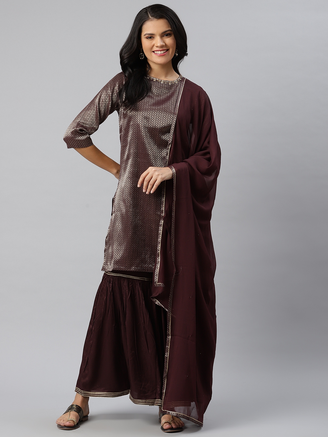sharara set in myntra