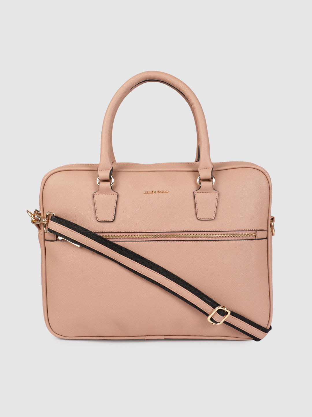 Buy Allen Solly Women Brown Solid Laptop Bag Laptop Bag for Women