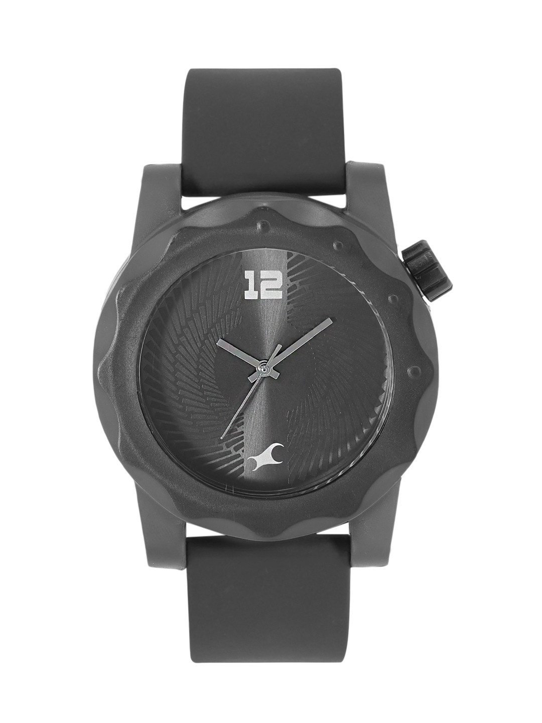 Buy Fastrack Unisex Black Dial & Straps Textured Analogue Watch