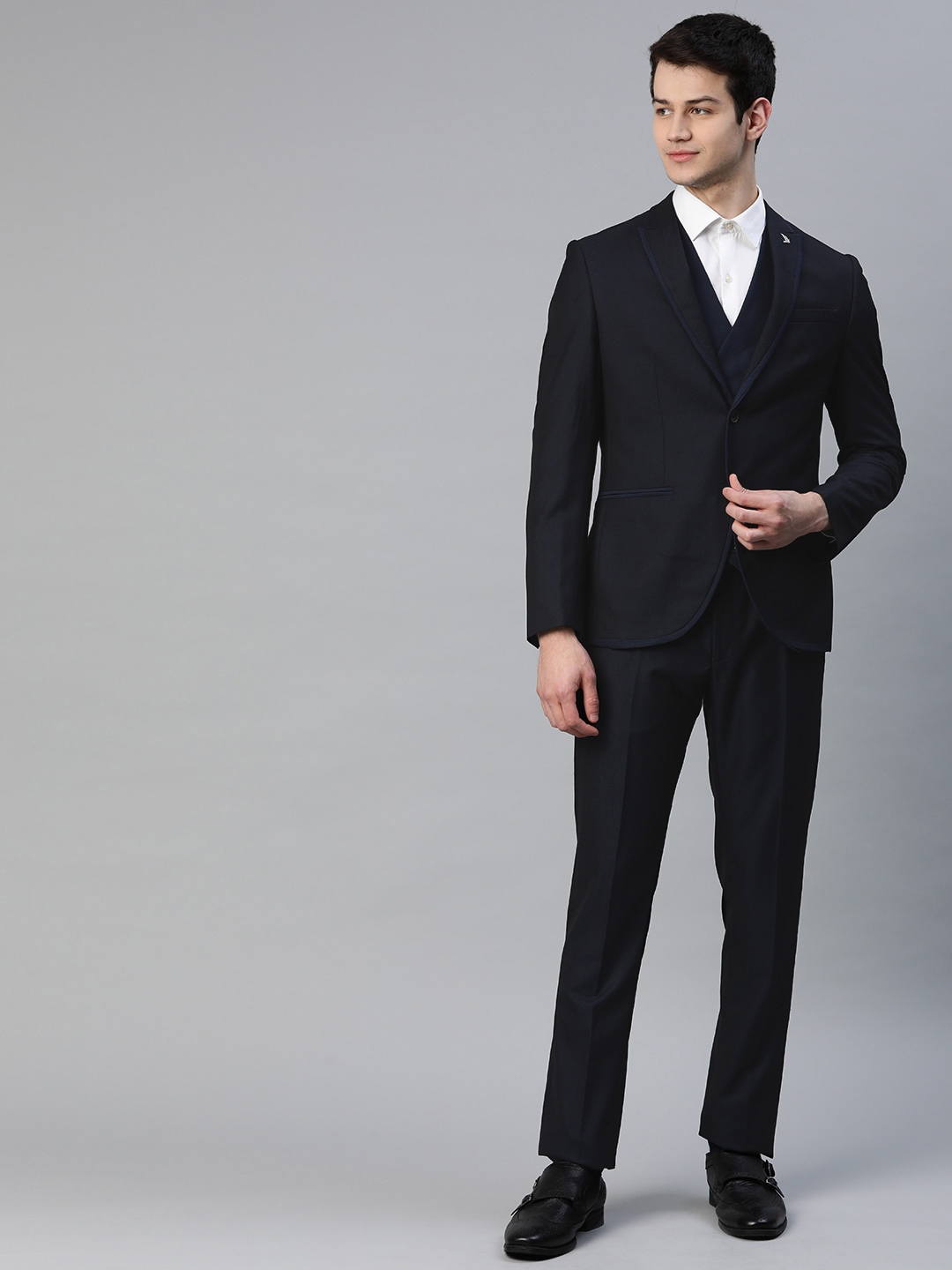 blackberry three piece suit