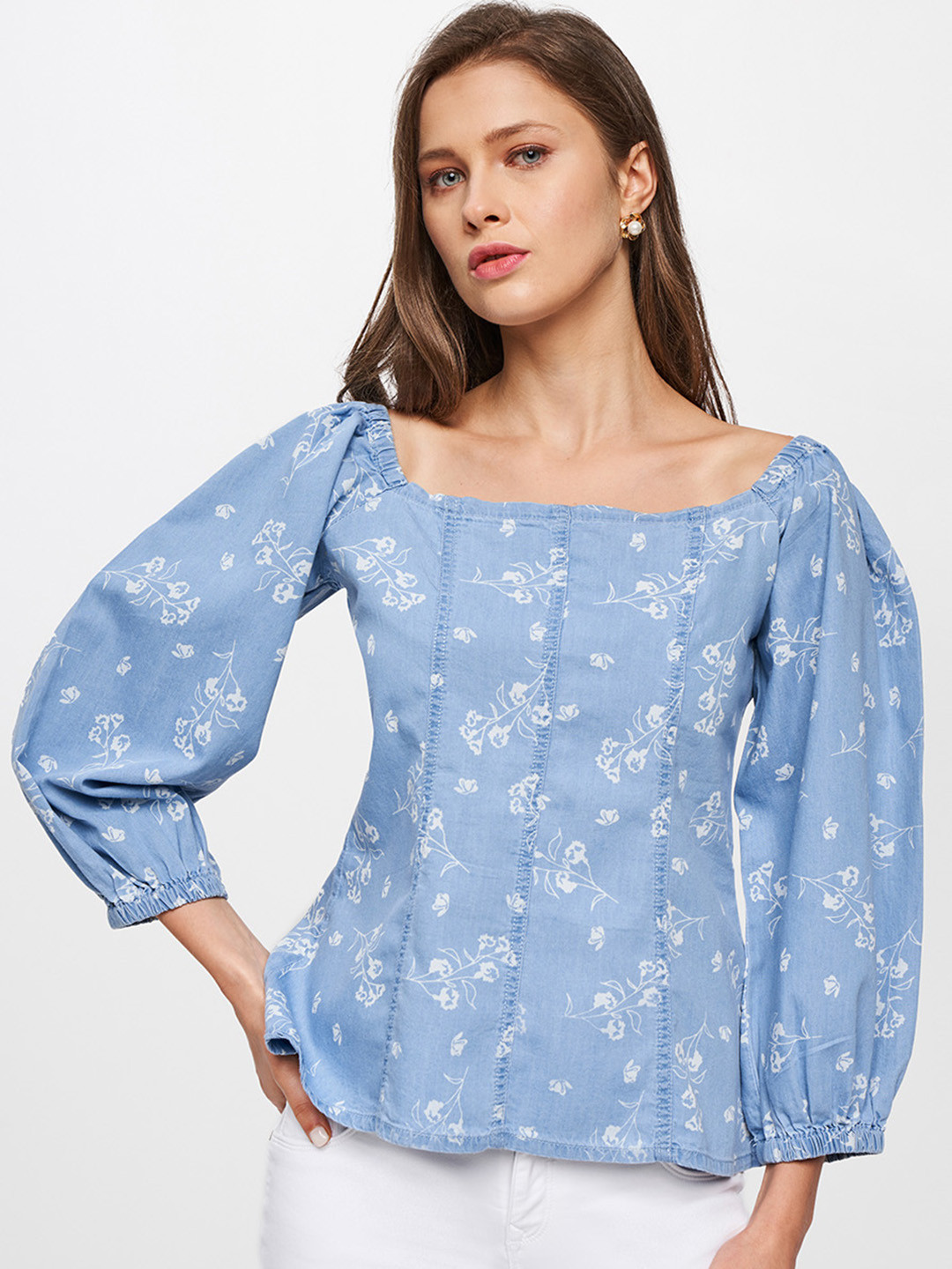 Marseille Top Chambray Floral main image 0