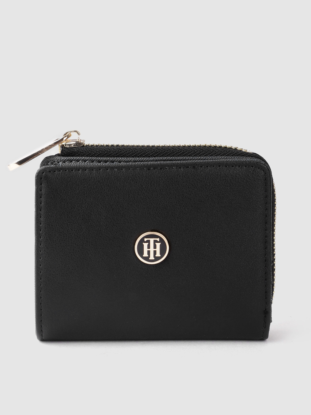 Buy Tommy Hilfiger Women Black Solid Two Fold Wallet Wallets for Women 13424272 Myntra