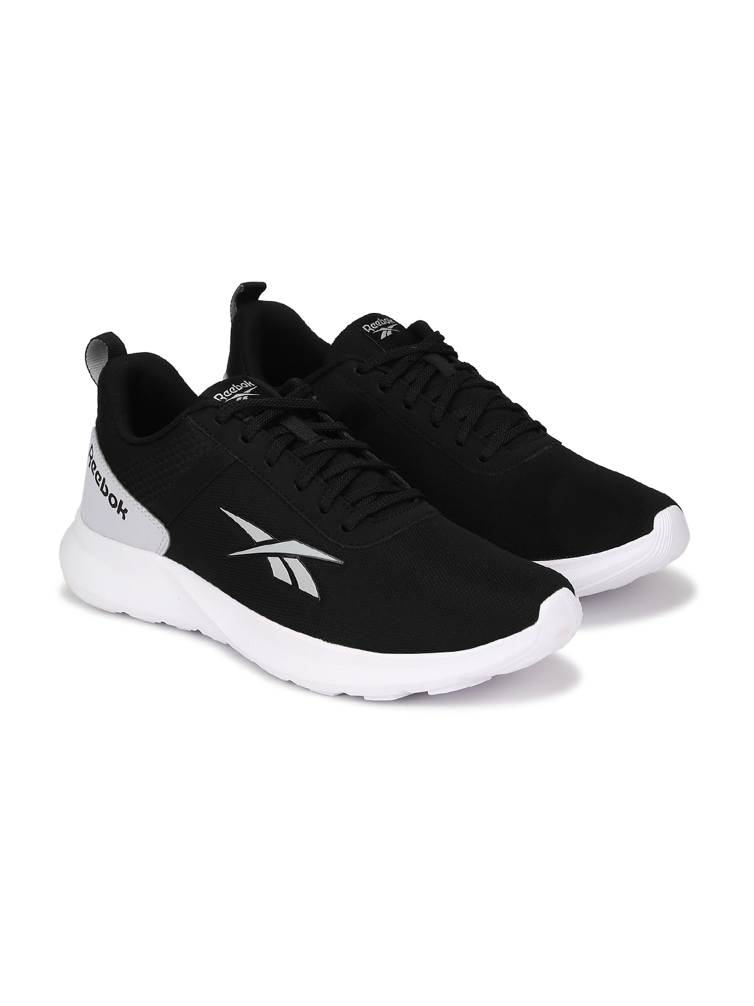 reebok men emergo runner running sports shoes black