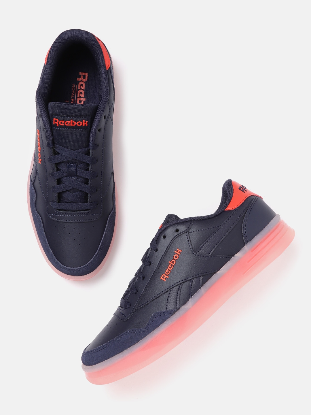 reebok classic navy blue