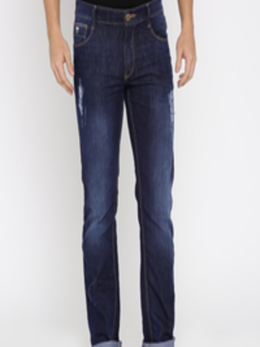 Buy John Players Stretchable Jeans Blue Slim Fit Stretchable Jeans ...