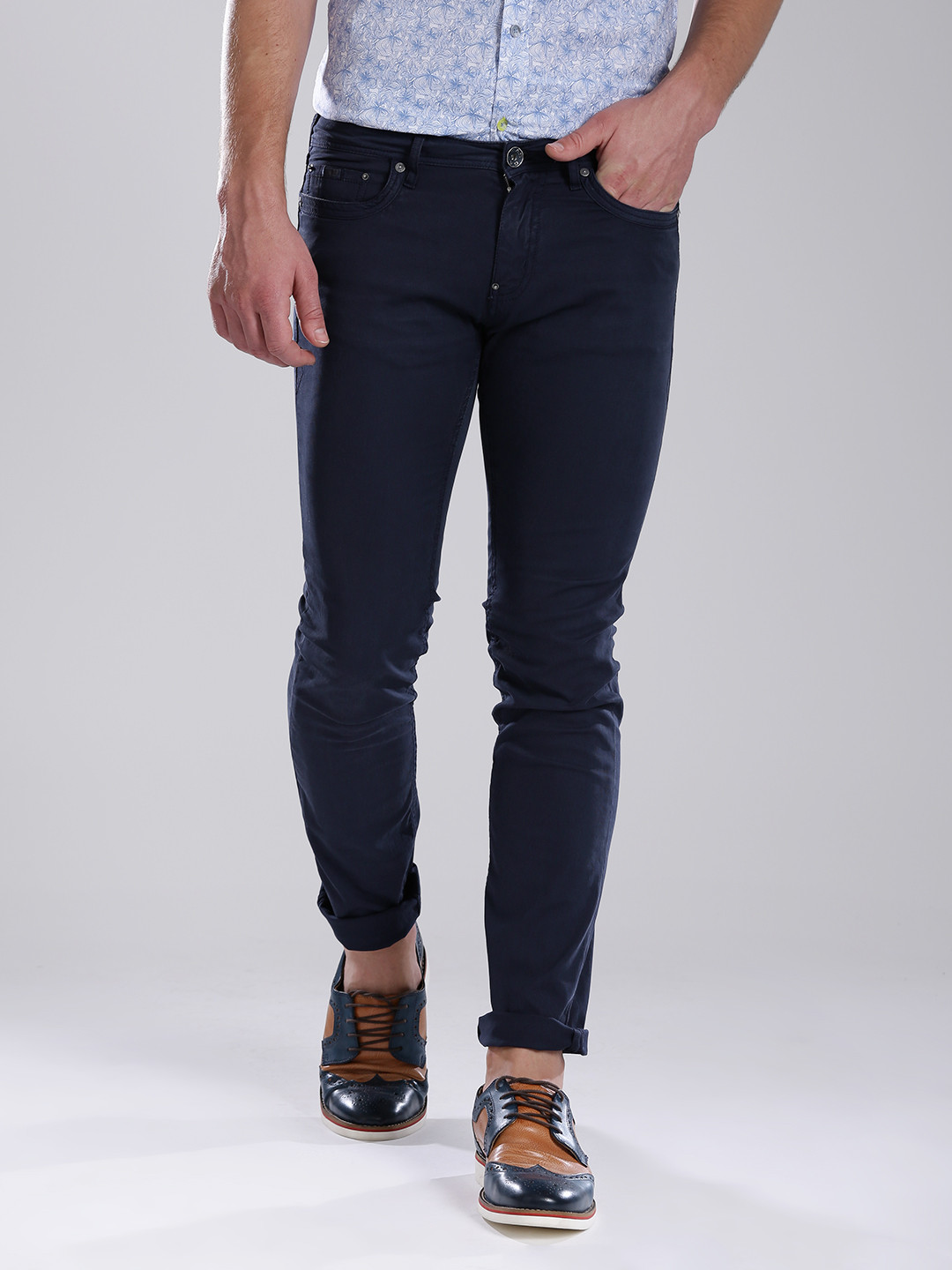 Buy GAS Navy Stretchable Jeans Jeans for Men 1343138 Myntra