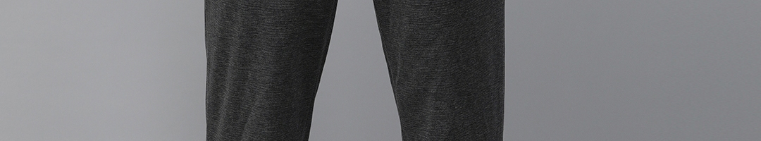 Buy Park Avenue Men Grey Self Design Regular Fit Formal Trousers ...