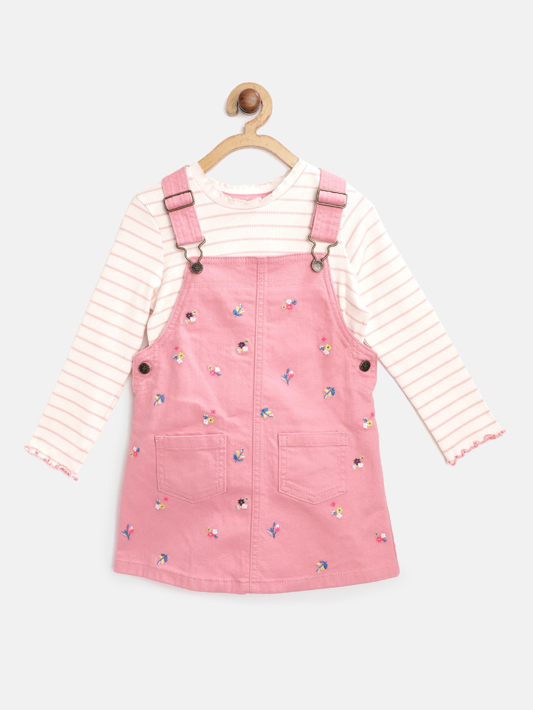Buy Marks & Spencer Girls Pink Printed A Line Dress - Dresses for Girls