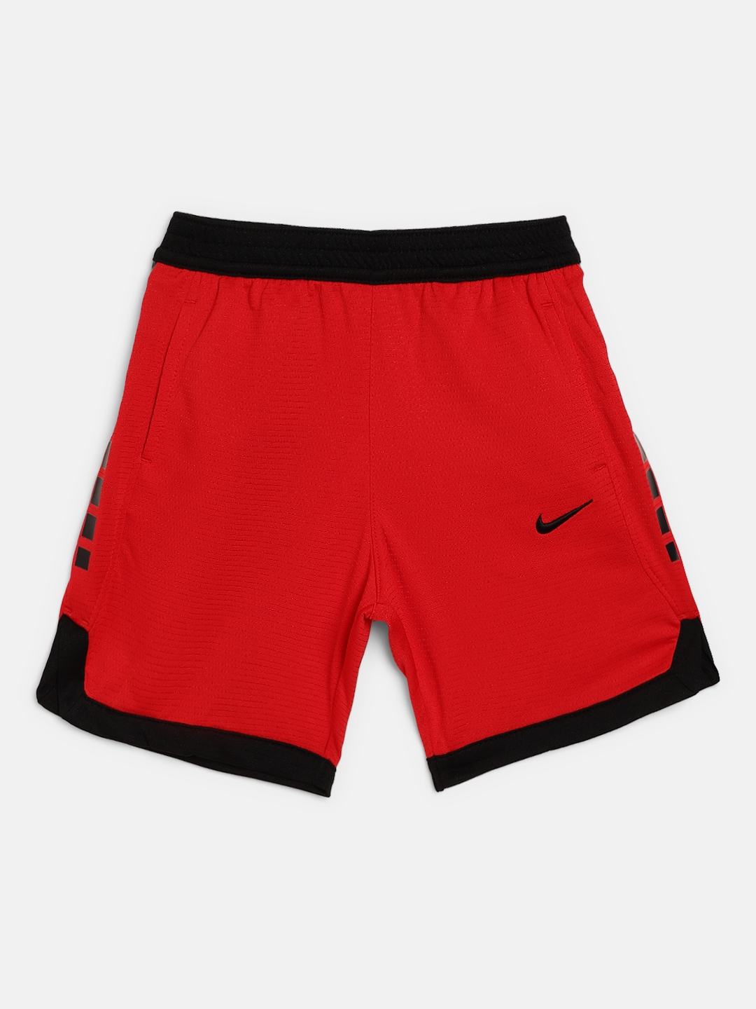 Buy Nike Boys Red & Black Self Design Dri FIT Elite Shorts With Brand ...