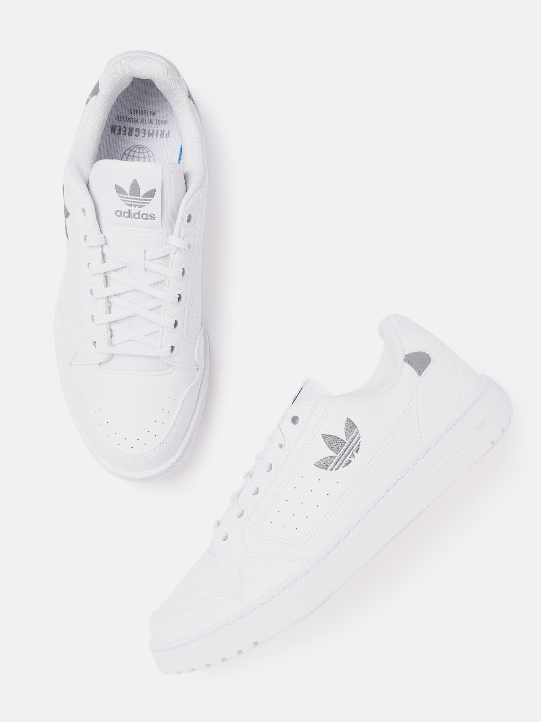 Buy ADIDAS Originals Men White Solid EL Blanco Sustainable Sneakers ...