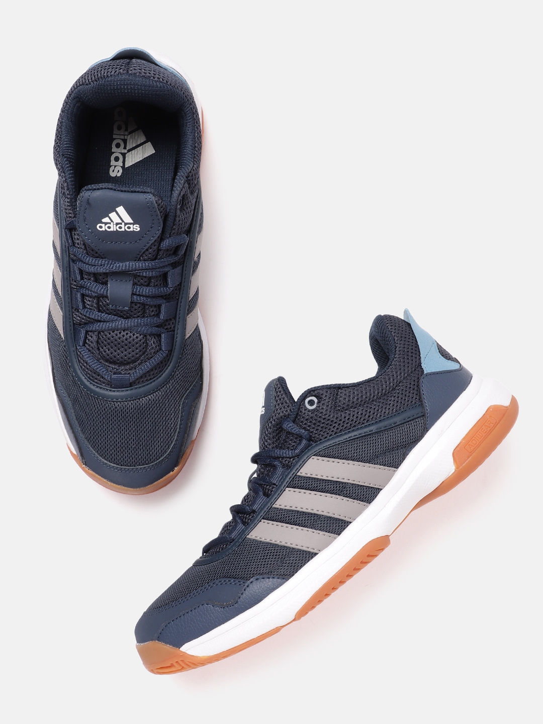 Buy ADIDAS Men Navy Blue Solid 90s NDR Badminton Shoes - Sports Shoes ...