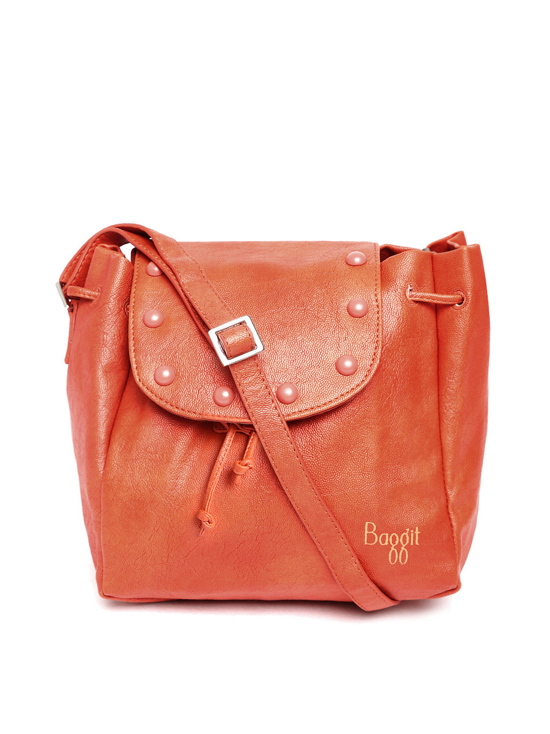 Buy Baggit Orange Textured Sling Bag Handbags for Women 1344525 Myntra