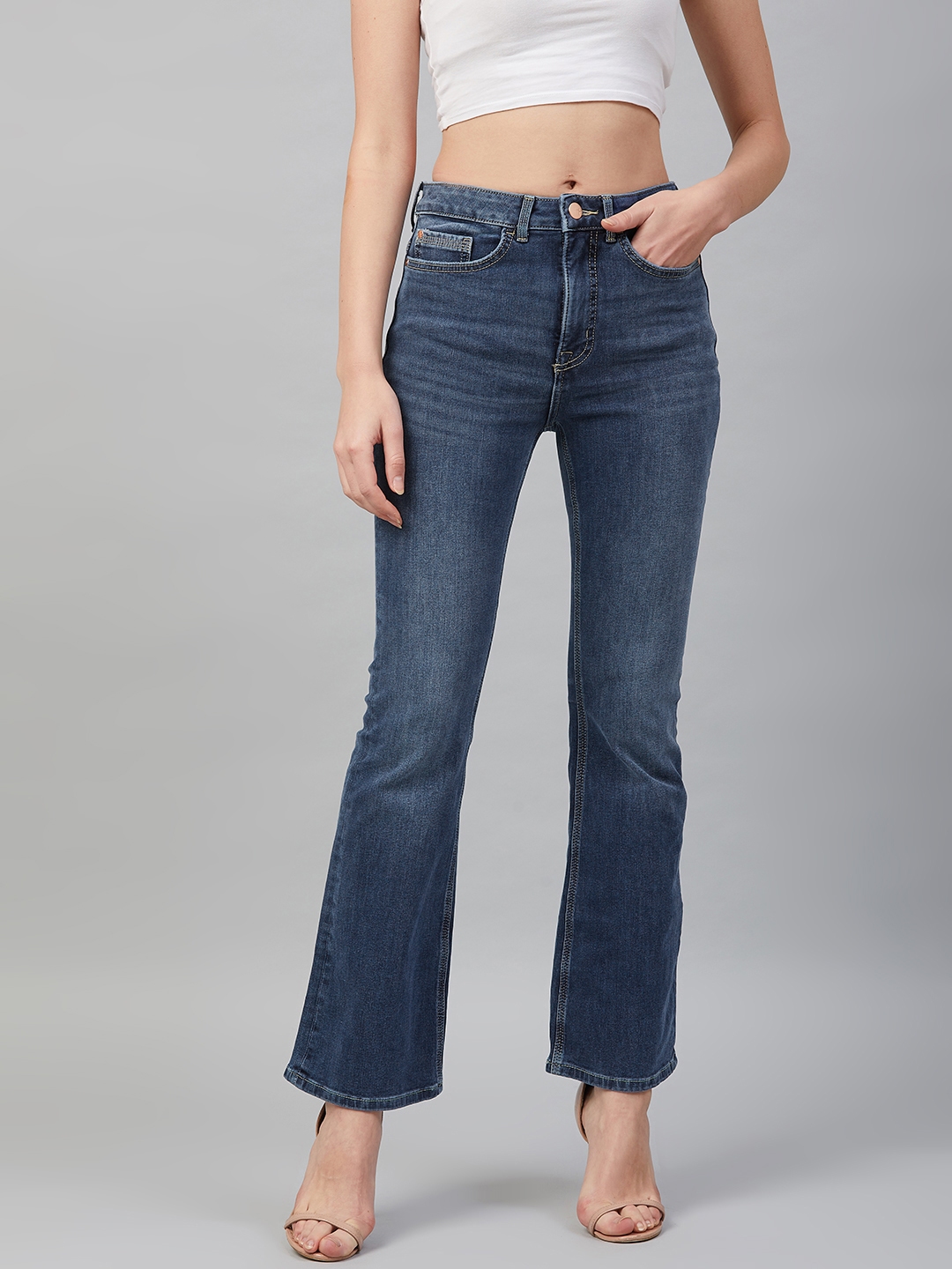 marks and spencer boot cut jeans