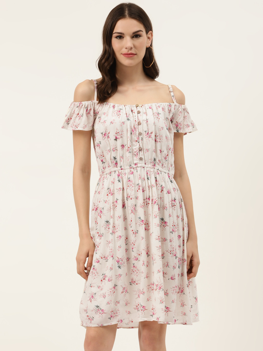 Out Of Line Dress(White)