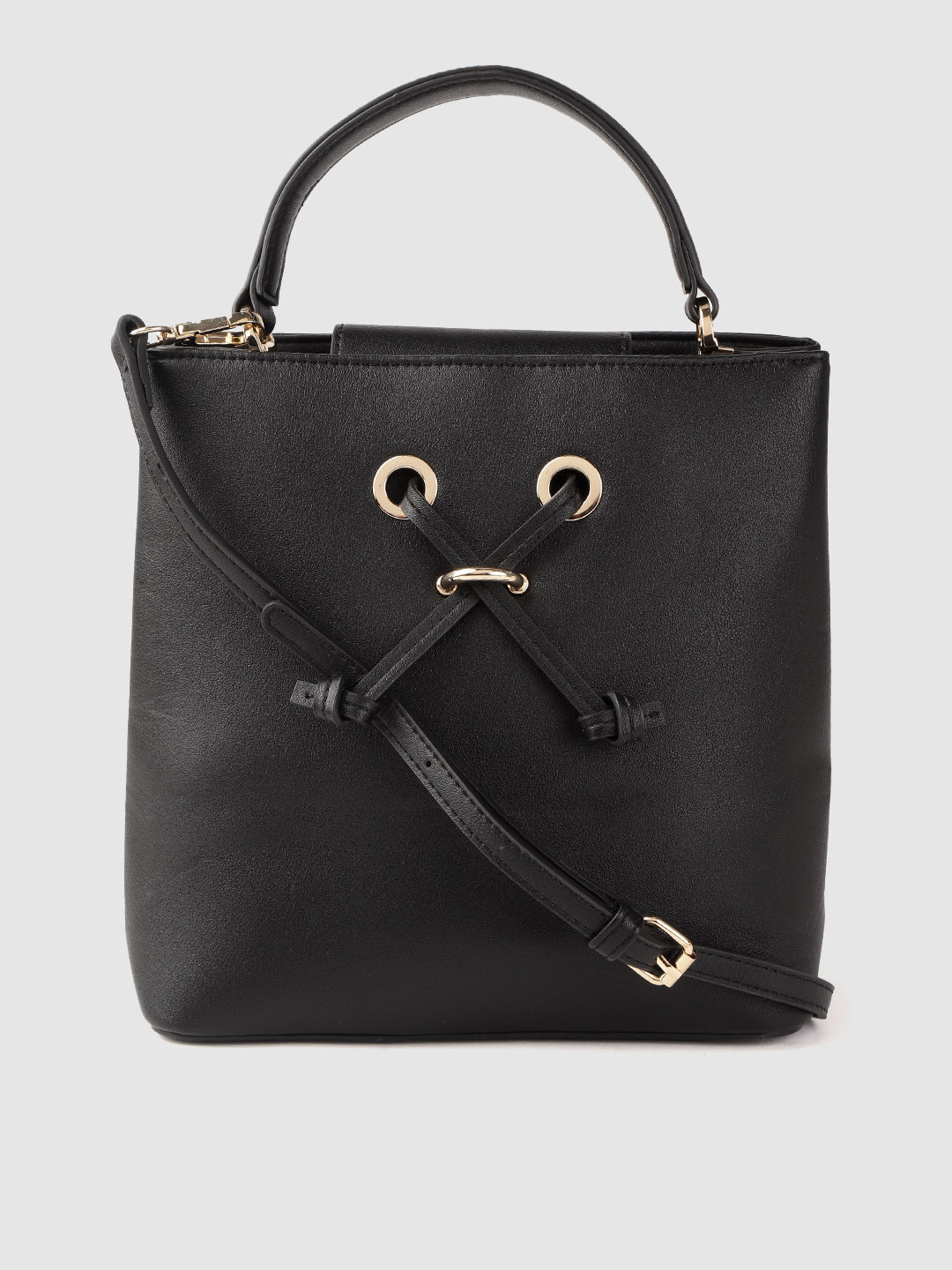 Buy Marks & Spencer Black Solid Handheld Bag Handbags for Women