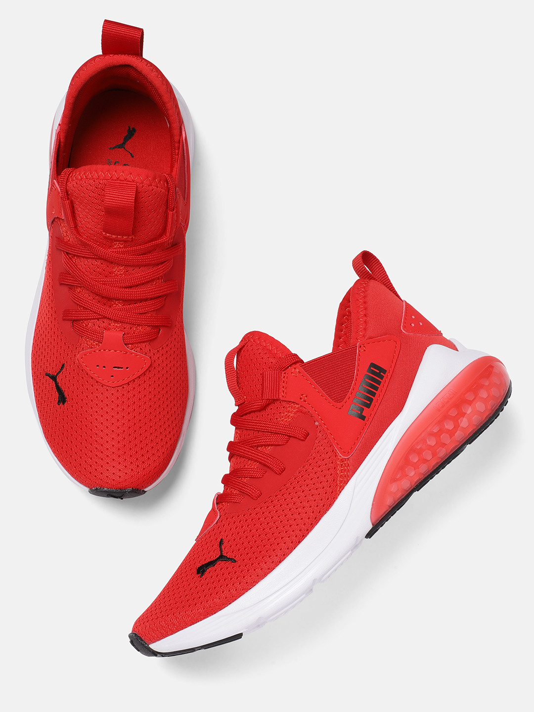 Buy Puma Boys Red Solid Cell Vive Training Shoes - Sports Shoes for ...