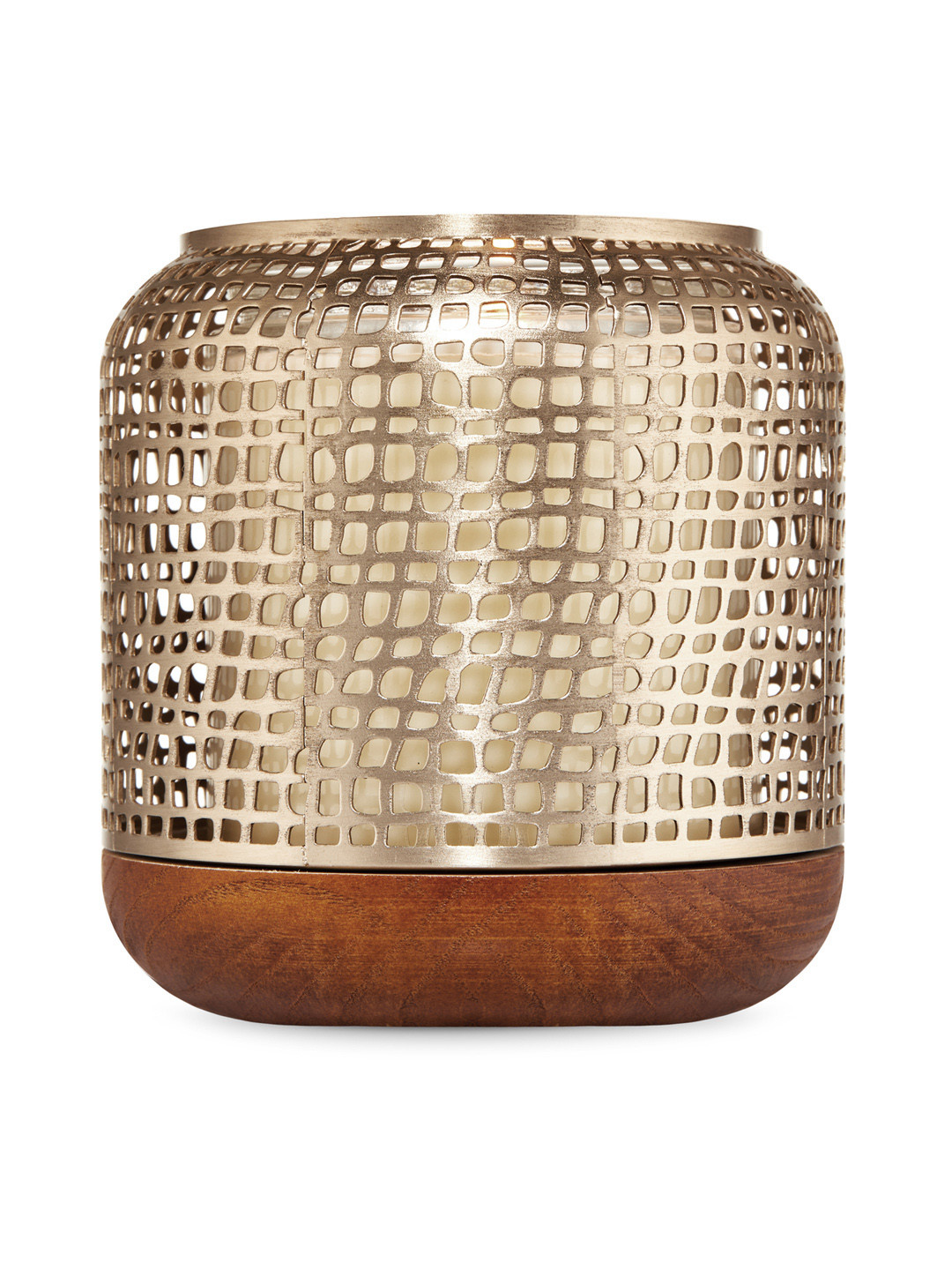 Buy Bath & Body Works Gold Toned Cut Out Luminary Single Wick Candle