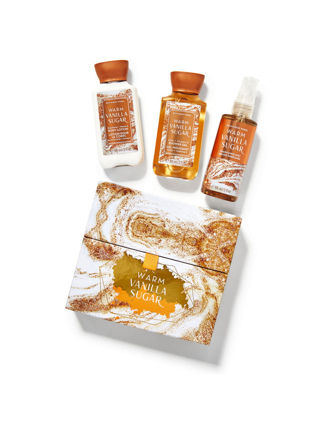 Buy Bath & Body Works Warm Vanilla Sugar Mini Gift Box Set Bath And
