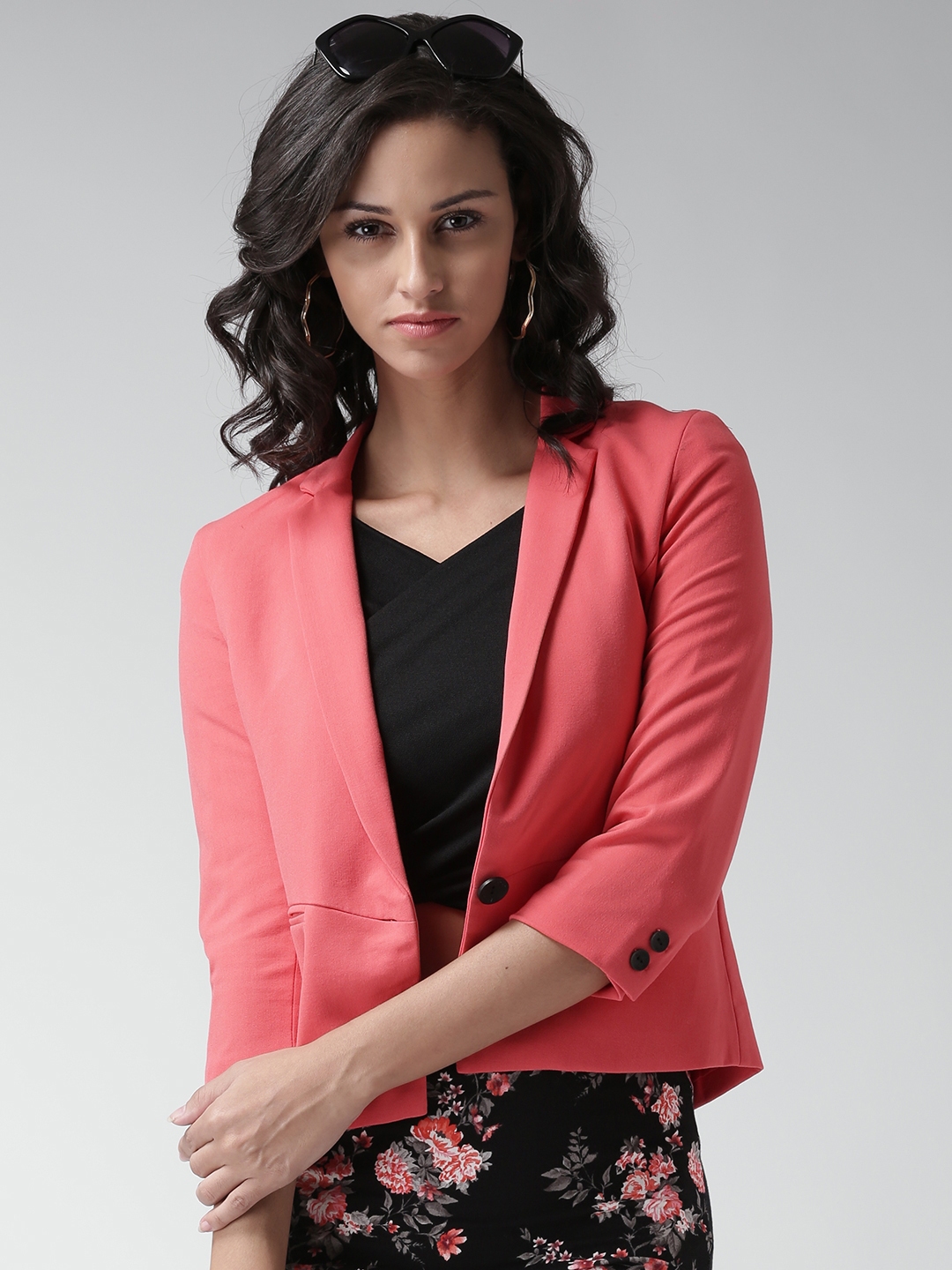 Buy ALCOTT Los Angeles Coral Red Single Breasted Smart Casual Blazer