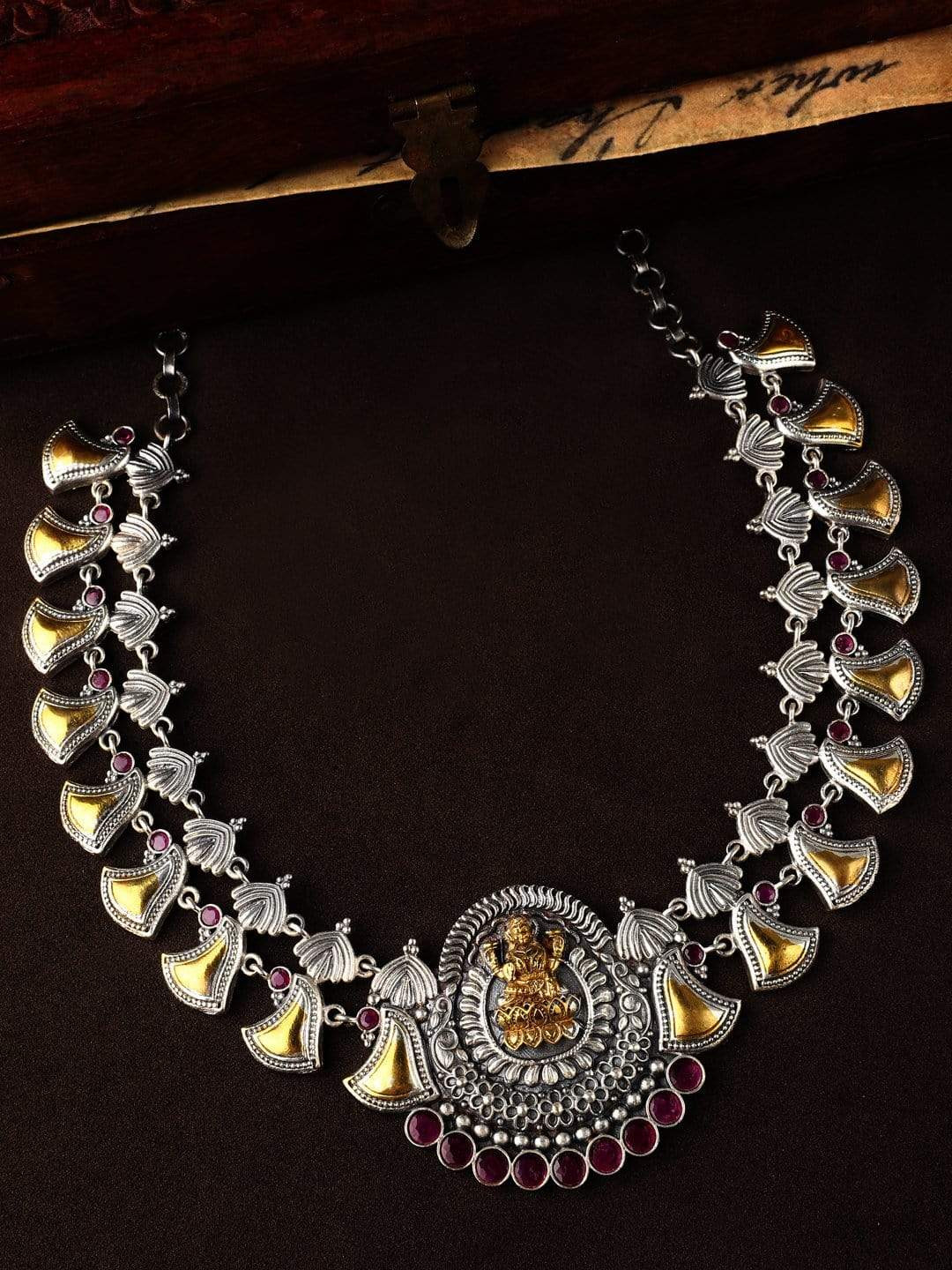 Rubans oxidised necklace clearance