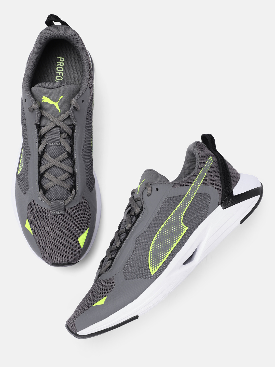 puma grey running shoes