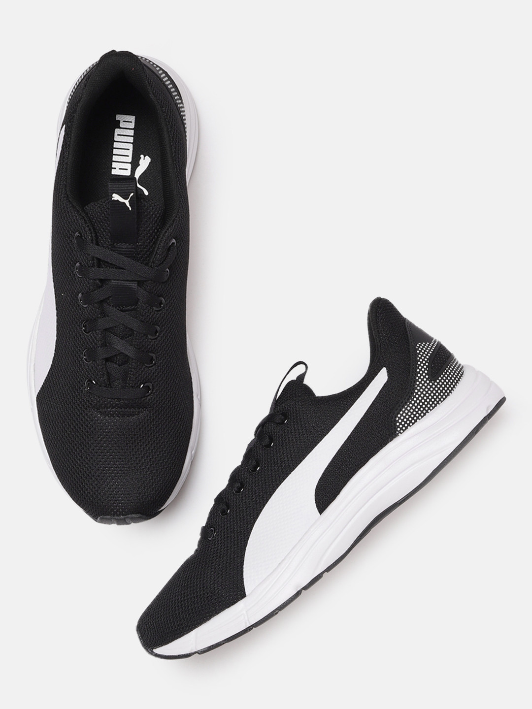 Buy Puma Men Black White Expedite 21 Running Shoes Sports Shoes for