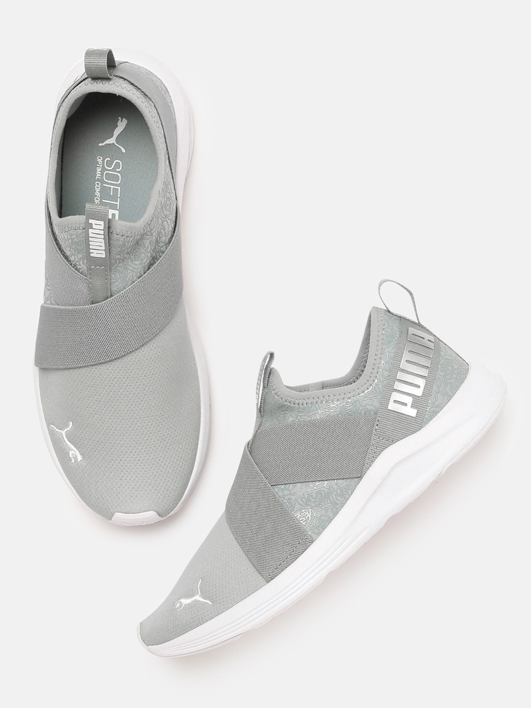 puma women's better foam prowl floral slip on training shoes