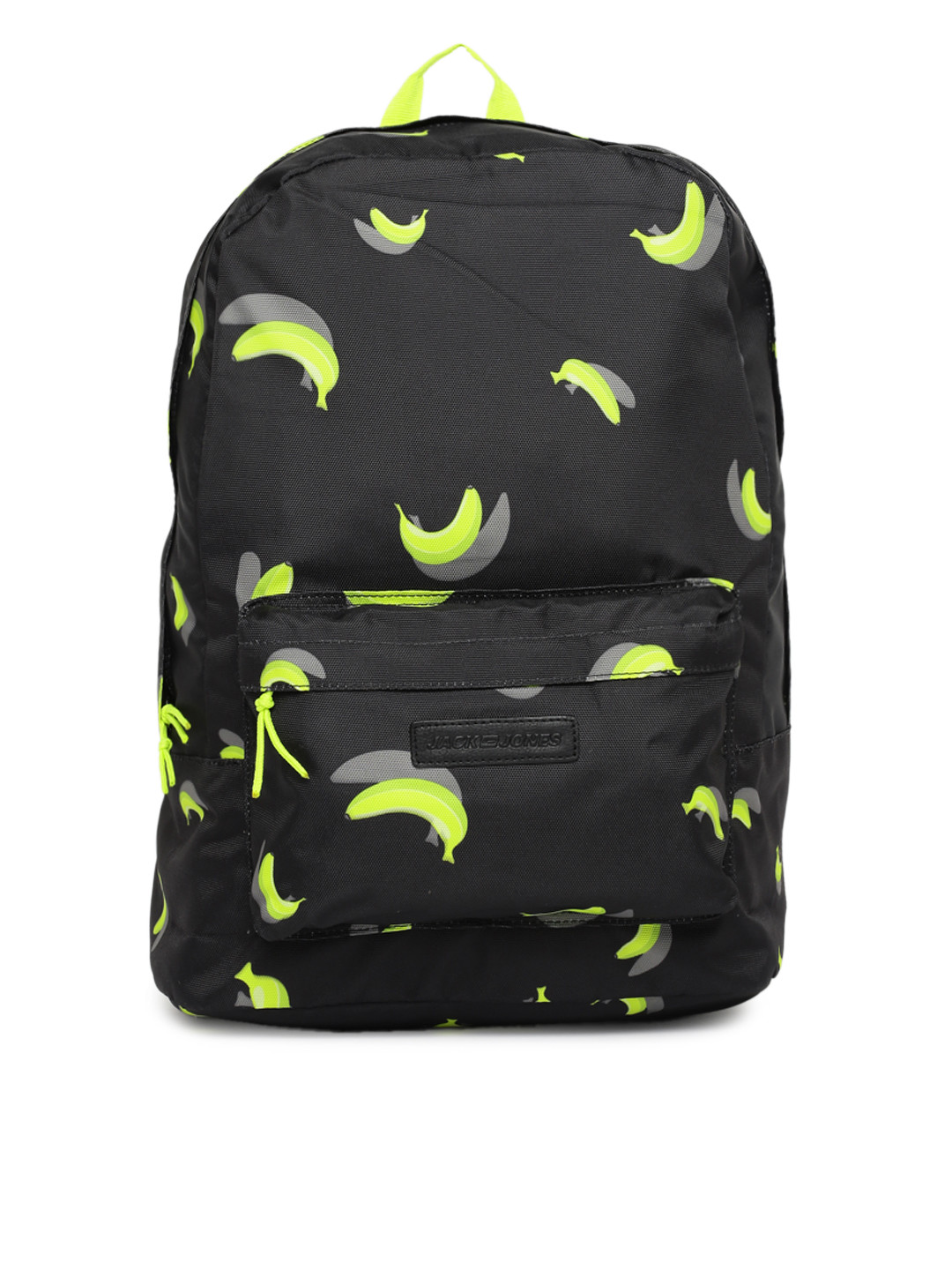 Buy Jack & Jones Unisex Black Printed Laptop Backpack Backpacks for