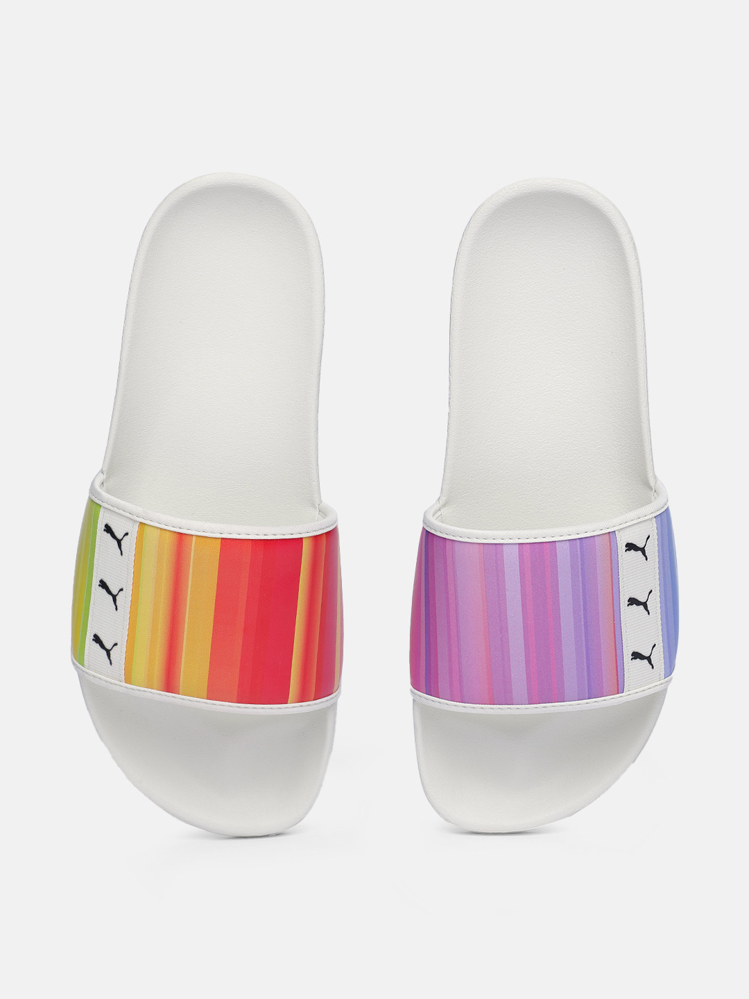 Buy Puma Unisex Off White & Multicoloured Flip Flops - Flip Flops for