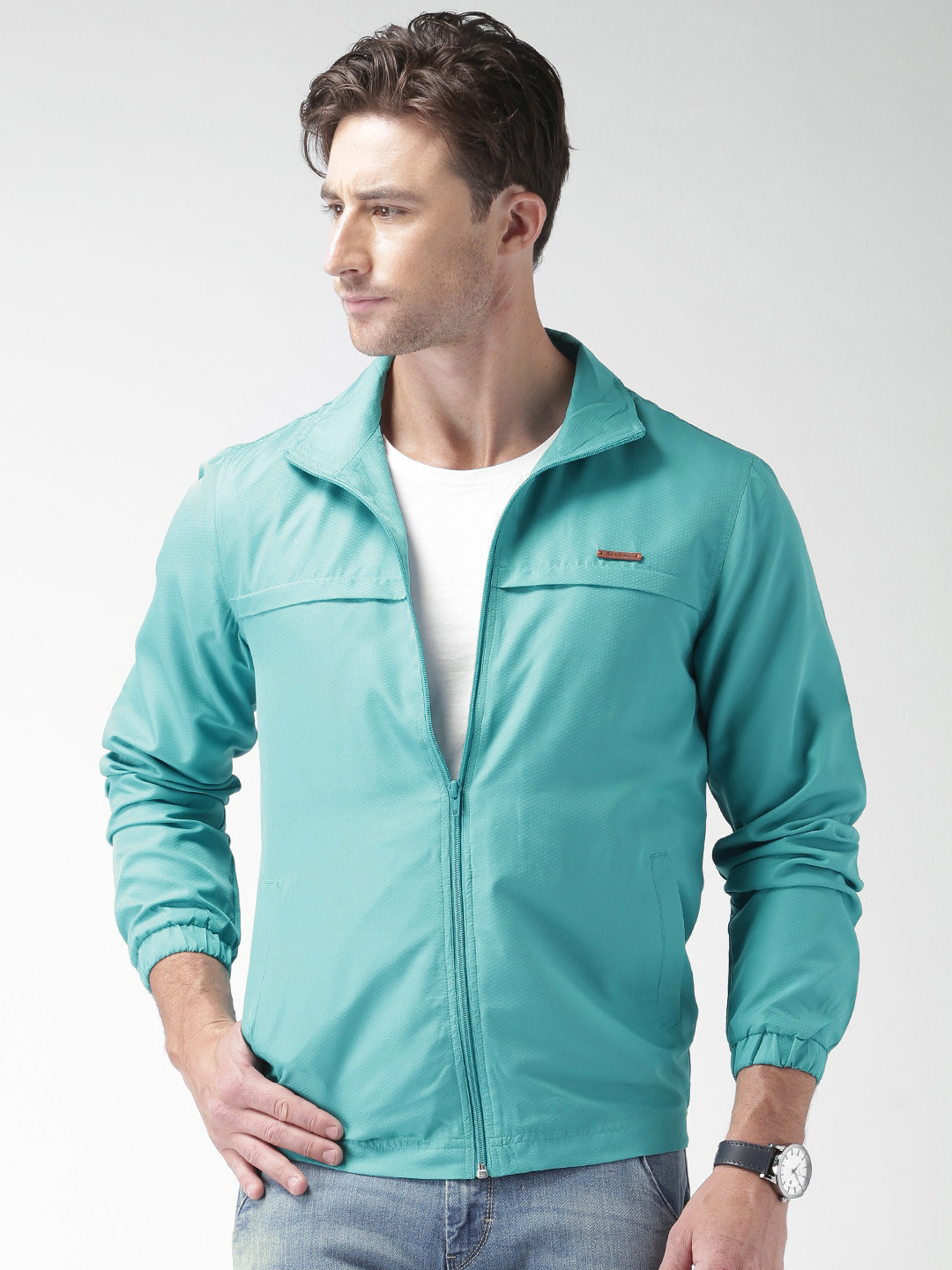 Buy Mast & Harbour Blue Jacket Jackets for Men 1348945 Myntra