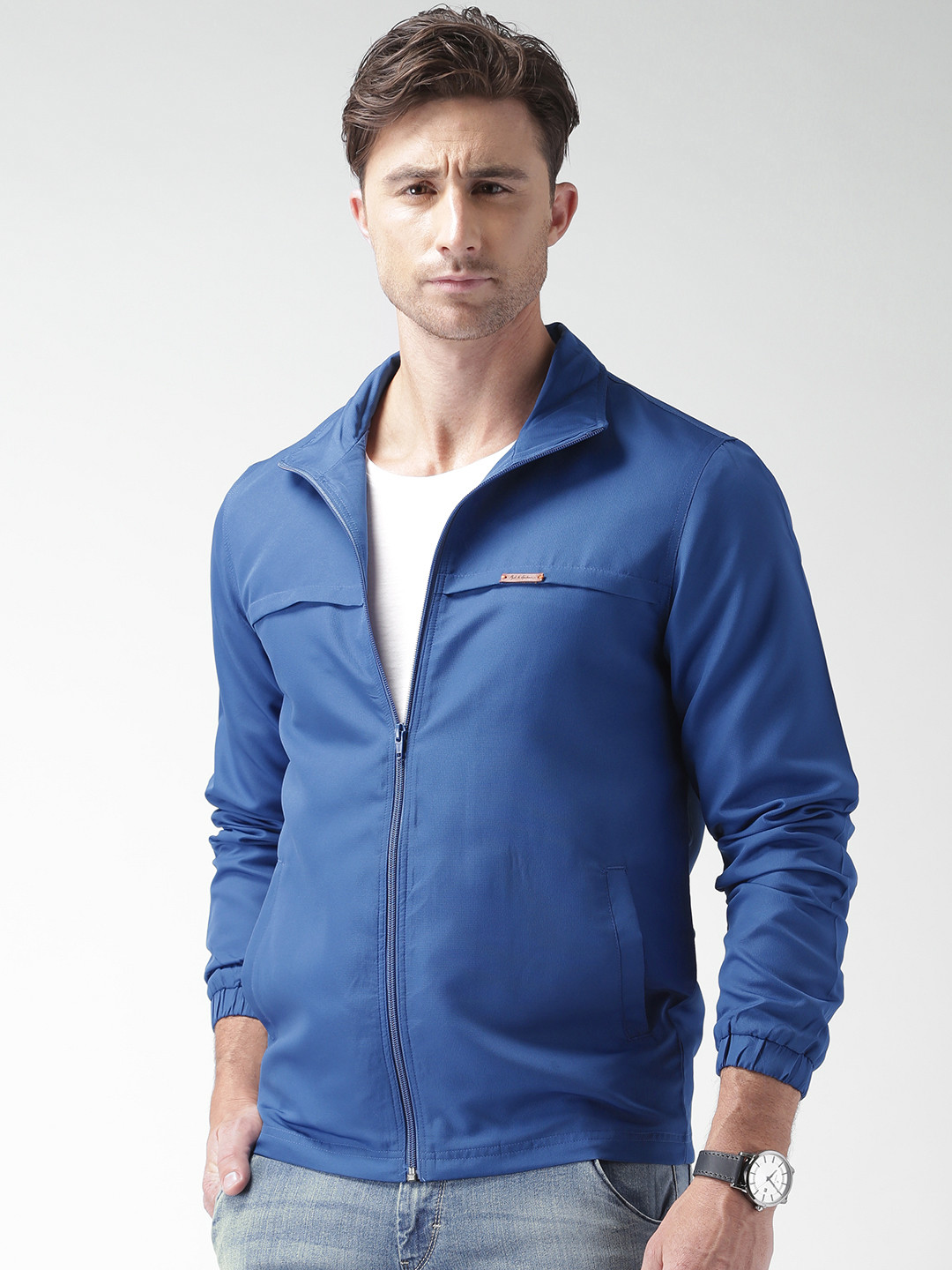 Buy Mast & Harbour Blue Jacket Jackets for Men 1348949 Myntra