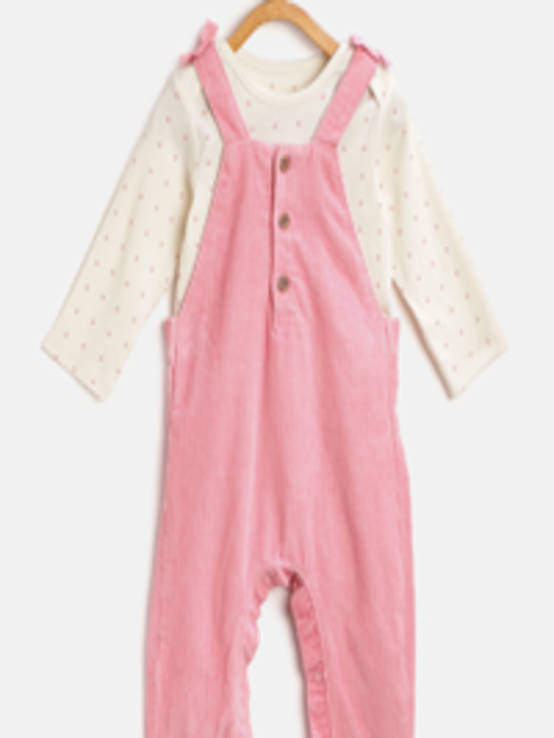 Buy Marks & Spencer Kids Off White & Pink Printed Sustainable Cotton