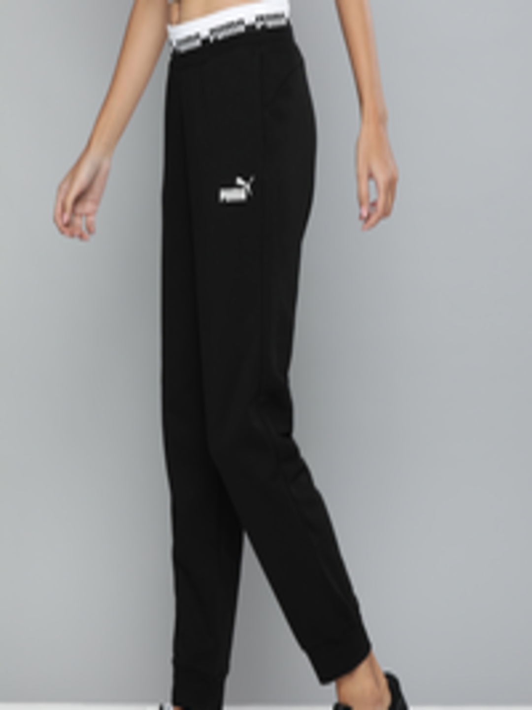 Buy Puma Women Black Solid Regular Fit Amplified Pants TR Joggers ...