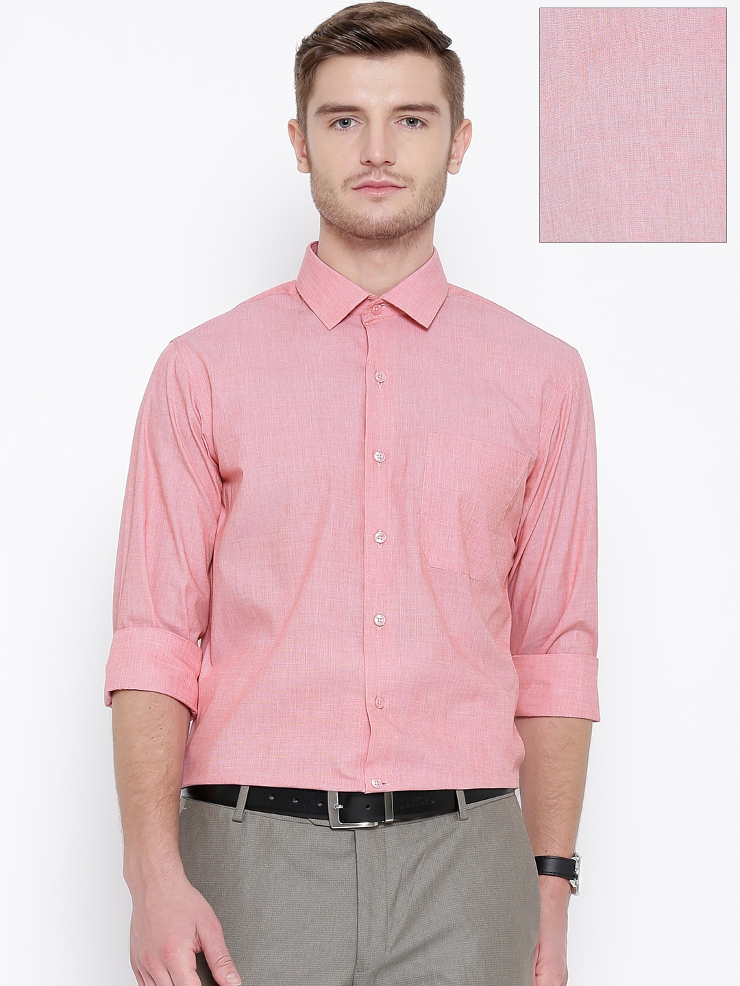 Buy Wills Lifestyle Pink Slim Formal Shirt - Shirts for Men 1350340 ...