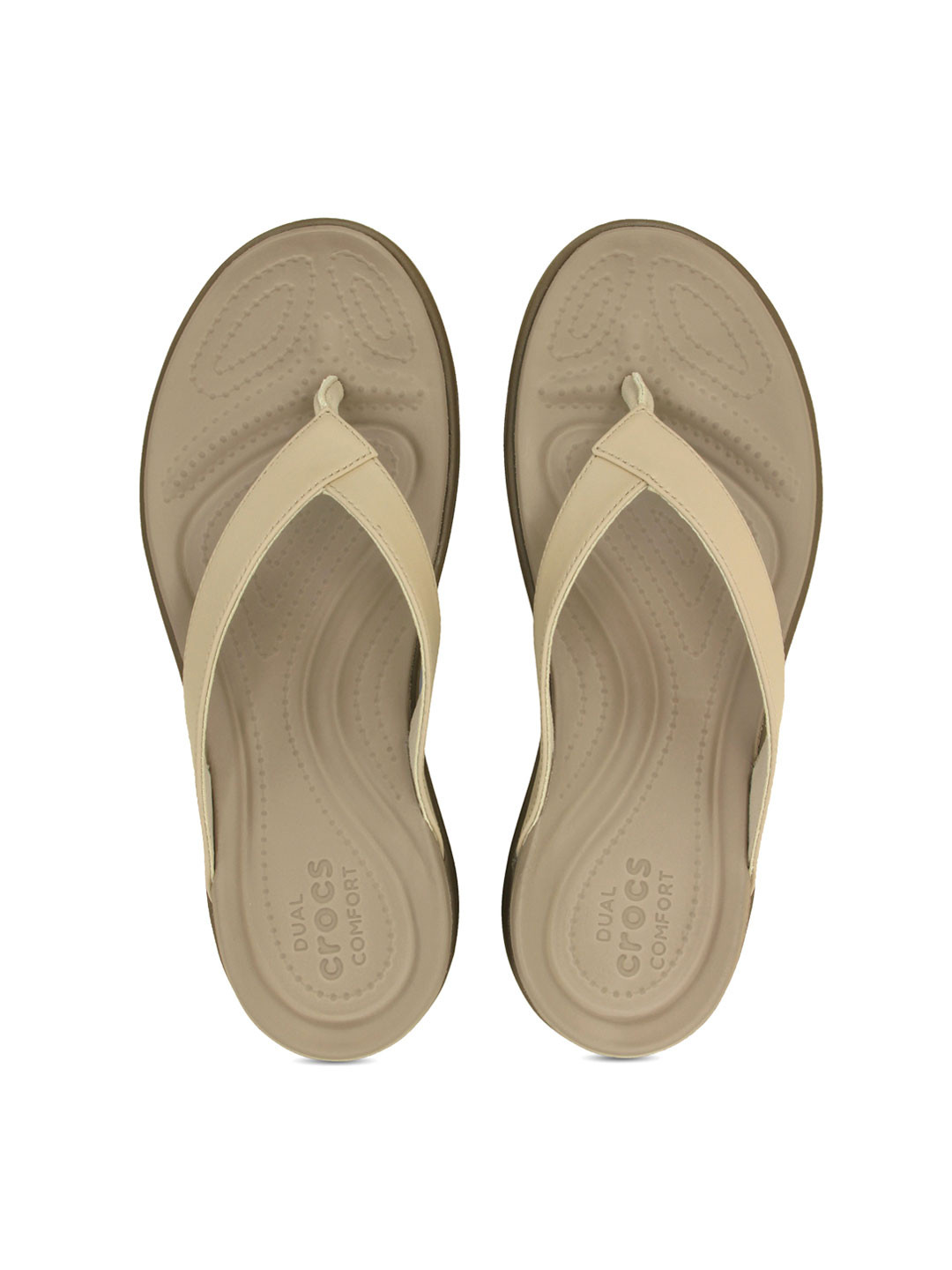 Buy Crocs Capri Women Beige Flats - Flats for Women 1350688 | Myntra